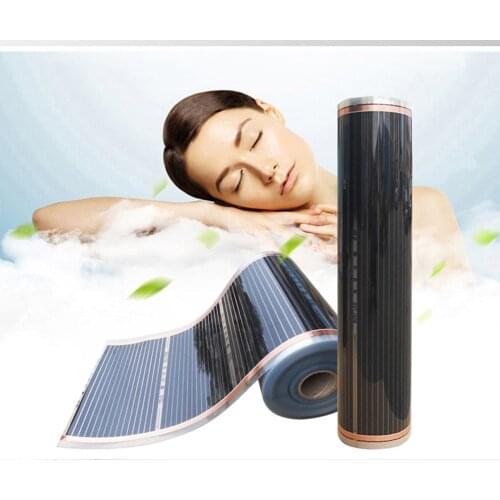 Healthy Floor Heating Infrared Underfloor Heating Carbon Film Heater Heating Film 220V Electric Warm Floor 50CM Width 220W/m2