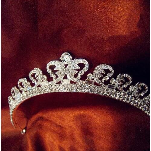 Wholesale Kate Middleton Romatic Shiny Tiaras Crystals Crowns Wedding Bridal Jewelry