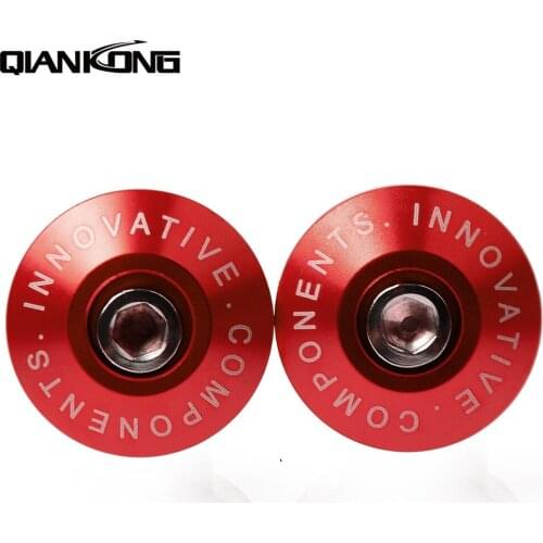 R QIANKONG 7/8''22mm CNC motor handlebar cap motocross handle bar grips ends For yamaha honda cbr500 cbr600 cbr1000 cb1000r