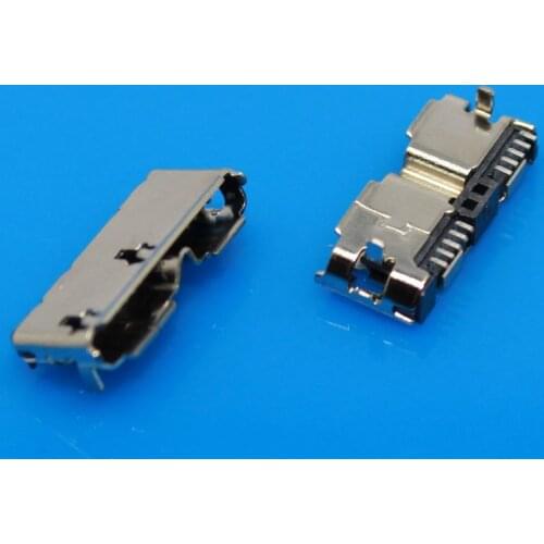 JCD USB 3.0 Micro B Female 10 Pin Charging Connector Jack Socket Spare Parts for Mobile hard disk data interface