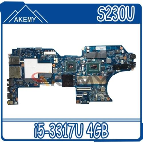 Thinkpad applies FRU 04X0725 04Y1530 04X0743 04Y1540 to the S230U i5-3317U,4GB computer motherboard