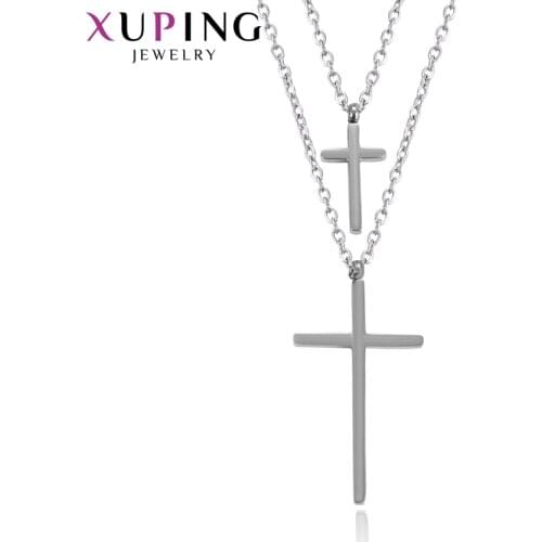 Xuping Fashion Cross Figure Necklace Pendant With Environmental Jewelry for Women Design Halloween Gift 43469