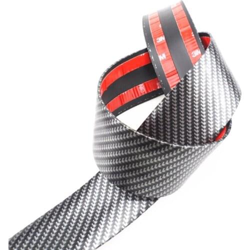 Door protection carbon fiber forming stripe bumper trim strip for Volkswagen Skoda Citroen Peugeot 206 207 208 301 307 308 407