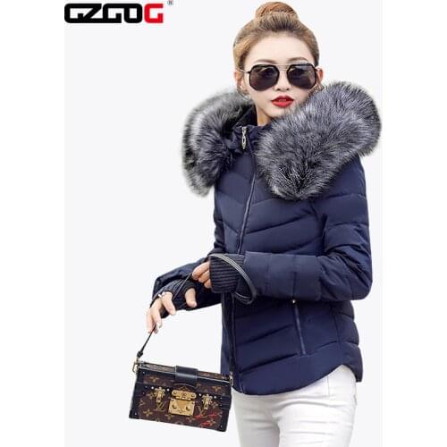 Fake raccoon fur collar parka down cotton jacket Winter Jacket Women thick Snow Wear Coat Lady Clothing Female Jackets Parkas