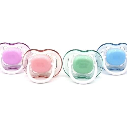 1Pcs Orthodontics Pacifier New Baby Nipple Food Grade Silicone Round Head Infant Newborn Soother Orthodontic Safe Teether Care