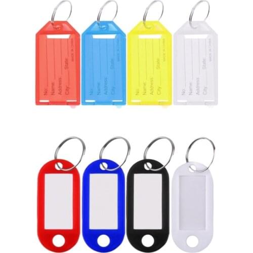 1 Pc Plastic Cool Key Ring Tags Key Ring ID Identity Tags Rack Name Card Label Shop Price