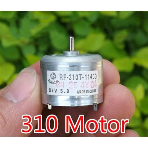100PCS/LOT 310 DC Motor Small Micro Permanent Magnet Motor DC6V 6900 RPM(6.8)