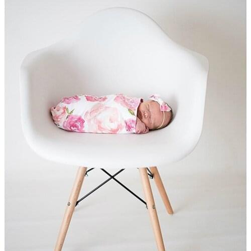 2Pcs/Set Baby Bedding Sleeping Bags Newborn Infant Baby Swaddle Blanket Sleeping Swaddle Muslin Wrap Headband Photo Props