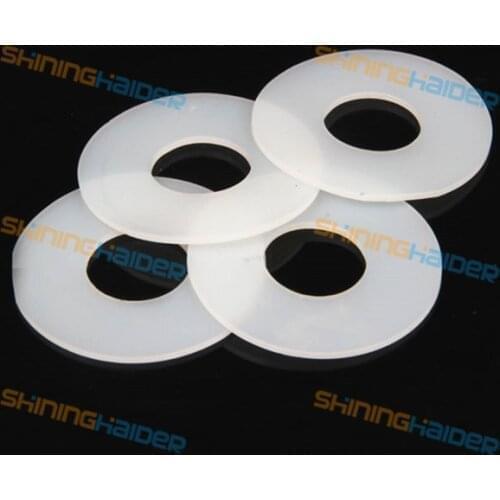 20-100PCS thickness 1mm 2mm white silicone flange gasket flat silicone gasket white silicone rings