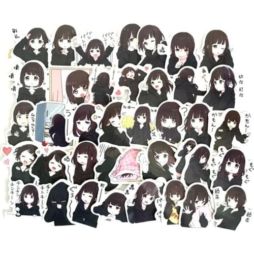 39PCS Cartoon Student Cheerlead Stickers Crafts Toys Stickers For Book Student Label Decorative DIY Stationery Girl Sticker F4