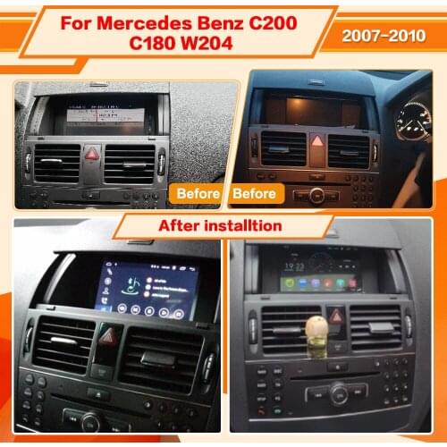 4+64GB For MERCEDES BENZ C Class C180 C200 C230 Car Stereo Multimedia Player Android GPS Navi Audio Radio Carplay PX6 Head Unit