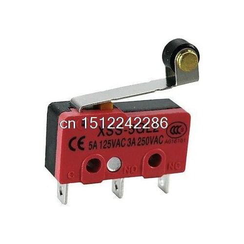 5) XSS-5GL2 NO+NC Contact Miniature Micro Switch SPDT Short Roller Lever Type