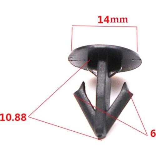 50Pcs Car Engine Hood Retaining Clip Auto Plastic Insulation Trim Snaps Fastener Rivet Nailed For Honda