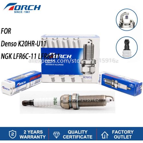 Auto Spark Plug KH5RTC3-11 Compatible with NGK LFR6C LFR5A LFR6A11 Denso K20HR IKH16 K16HPR FR8ME Ignition System