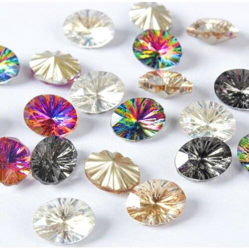 Glitter Mystic fancy stone Rhinestones strass Nail Art Crystal Glass oval 6x8mm DIY Craft Decorations Handwork Diamond Accessory