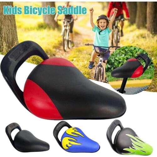 Children Bike Saddle Kids Bicycle Seat Soft Cushion Shock-proof Comfort Cycling Seat Pad with Handle Cycling Accessories