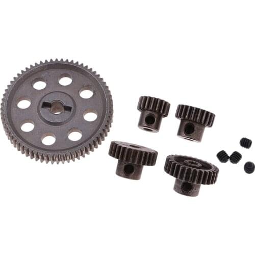 Differential & Motor Gears 64T/29T/26T21T/17T Set for HSP 94123 94111 Parts