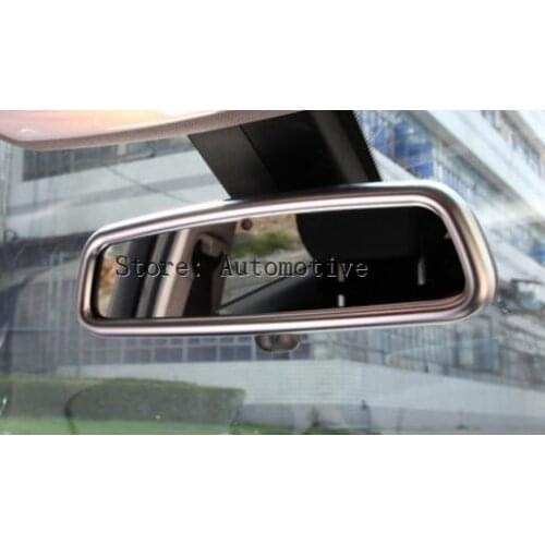 For Jaguar XE XF XJL F-Pace F pace X761 Car-styling ABS Matte Chrome Interior Rearview Mirror Frame Cover Trim Accessories