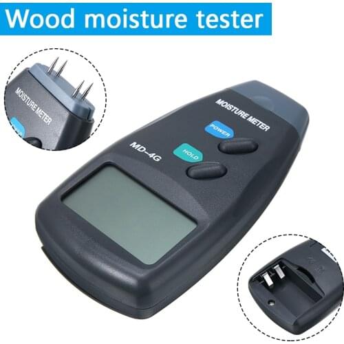 1pcs Wood Moisture Meter Digital LCD Moisture Detector Wood Brick Humidity Caravan Tester Hygrometer Timber Damp Detector