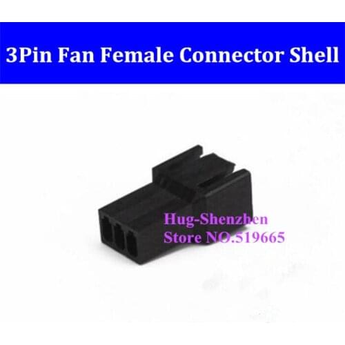 China Wholesale Molex 3Pin 3 Pin PWM Fan Female Power Supply Connector plastic shell for male terminals - Black