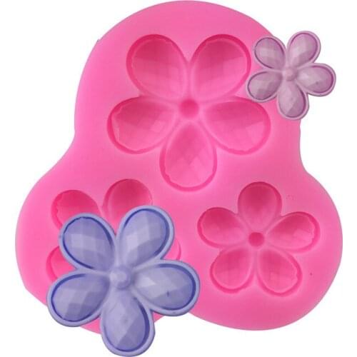 Beautiful flower silicone cake mold DIY fondant cake decoration edge tool chocolate mold Sugarcarft Gumpaste mold