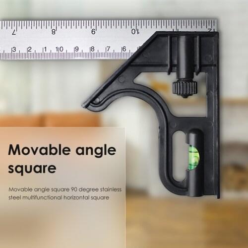 Square Right Angle Ruler Woodwork Protractor Engineers Carpenter Straightedge Multi Combination Measuring Tools