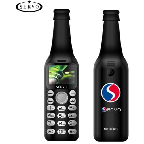 SERVO Wine bottle mini phone V8 bluetooth Dialer HD Telephone magic voice one key recorder small mobile phone Russian language