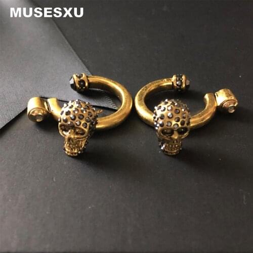 Fashion Jewelry & Accessories Baroque style Brand skull Earrings For Womens Party Wedding Jewelry Gift