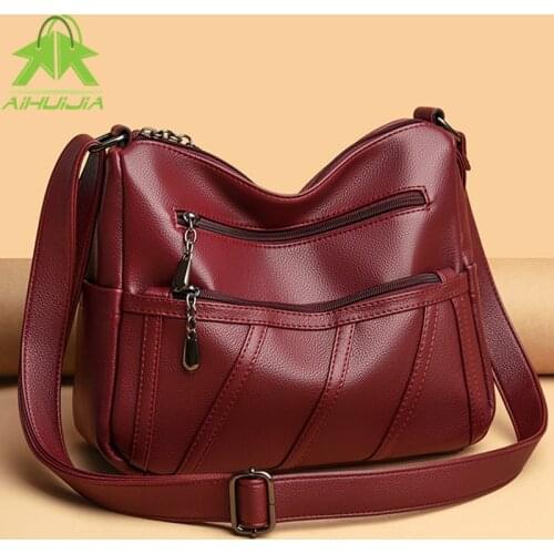 Fashion Womens High Capacity Shoulder Bags High Quality Pu Leather Messenger Bag 2021 New Luxury Designer Women Travel Handbag