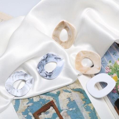 Exaggerated smudge marbling irregular acrylic chain DIY handmade jewelry earrings earrings accessories materials