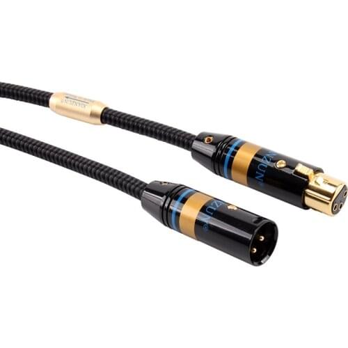 XIANZUN KL380 6N silver-plated microphone cable balanced line Cannon male to female microphone fever XLR Cannon audio cable