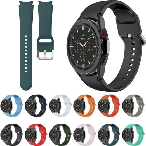 20mm Strap For Samsung Galaxy Watch 4 classic 46mm 42mm smartwatch Silicone Sport Bracelet For Galaxy Watch 4 44mm 40mm band