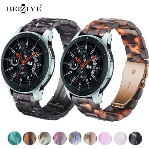 22mm Resin Band for samsung galaxy watch 3 46mm active 2 40 mm 44mm Watchband Gear S3 strap replacement bracelet for huawei gt2