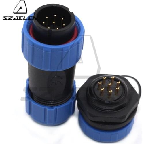 SP2110/SY2112, waterproof connector 8pin plug and socket,LED power connector, industrial power supply wire and connector,IP68