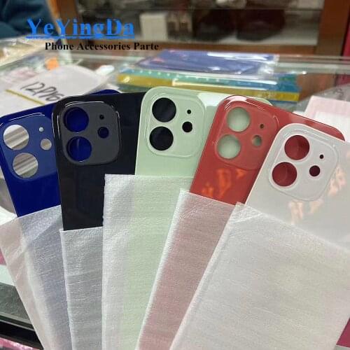 10Pcs Battery Back Housing Glass For iPhone 12 Mini 11 Pro Max X XS XR 8 Plus SE 2020 Chassis cover Glass Frame Repair Parts