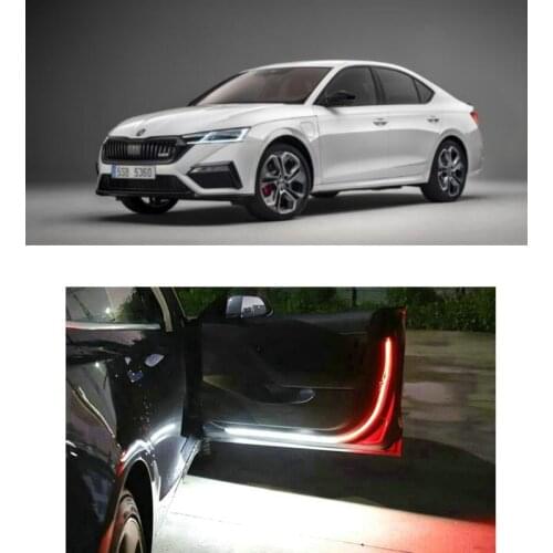 Led Car Openning Door Warning Light For skoda octavia rapid octavia a5 fabia octavia a7 octavia 2 yeti superb Citigo