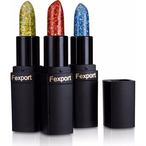 Fexport Magic Glitter Lippenstift Crystal Jelly Temperatuurverandering Kleur Lippenbalsem Maquiagem Met Glitter Lippen F6106 Voo