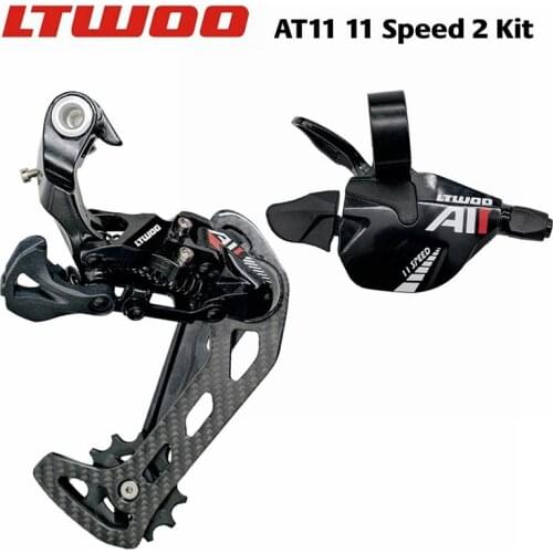 LTWOO AT11 1x11 Speed Trigger Shifter + Carbon Fibre Rear Derailleurs, 11s for MTB Compatible with 52T Cassette, M7000 M8000