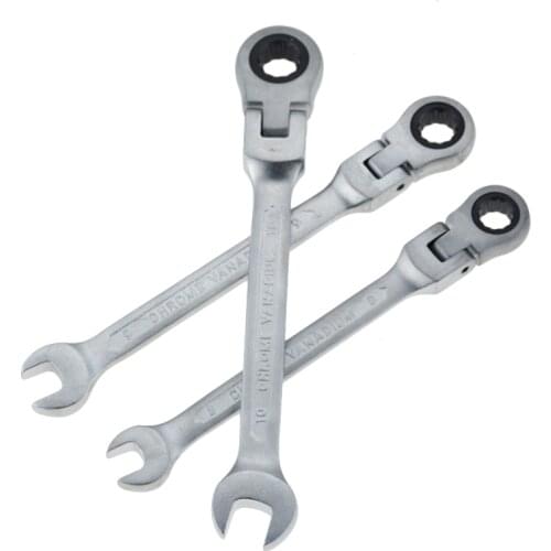 1pc Wrench Multitool Key Ratchet Spanners Flexible Head Matt type Ratchet Combination Dual-use Tools Ratchet Wrench Repair Tools