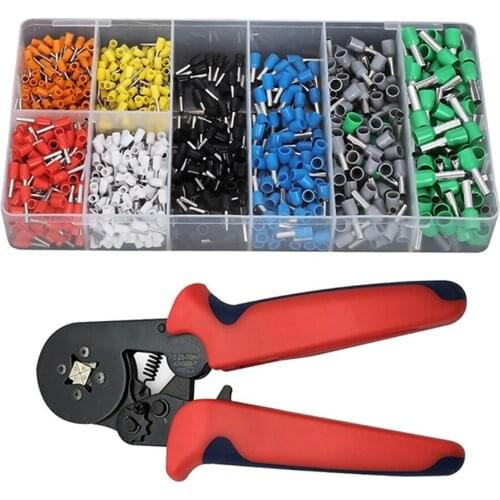 1200pcs Insulated Cable Connector Electrical Wire Assorted Crimp Spade Butt Ring Fork Set Ring Lugs Rolled Terminals Kit
