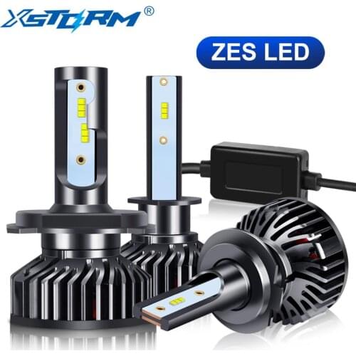 2pcs ZES LED H1 H3 H4 H7 Headlight H8 H11 HB3 9005 HB4 9006 H27 880 881 Car Headlamp Auto Lights Canbus 12V 6000K