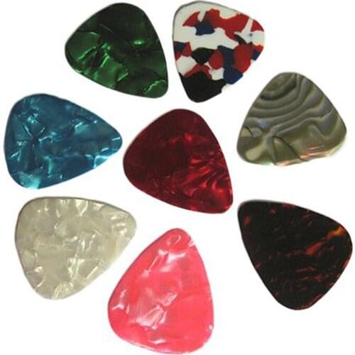 20pcs Thin Guitar Picks 0.46mm Ran Colour