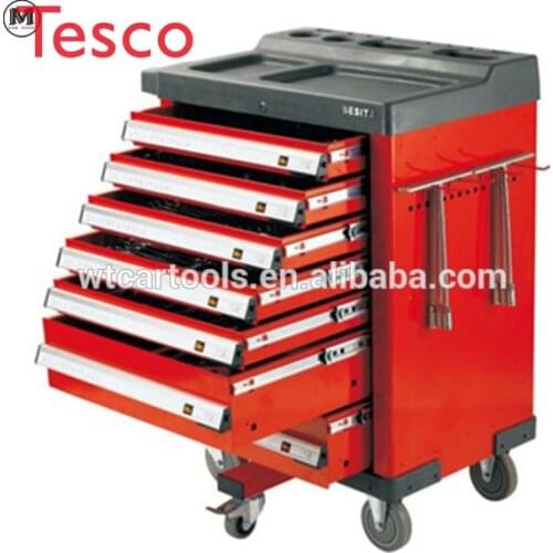 228pcs garage tool set/auto repair tool set with 7 drawers trolly