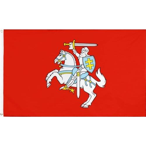 3x5ft Stock Printed Lithuanian Lithuania English Flag