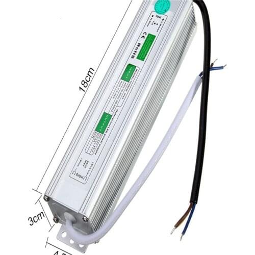 Free Shipping Waterproof LED Strip Light 150 Watt Power Supply, 110V AC to 12V DC Transformer, Low Voltage LED Tape Light Driver