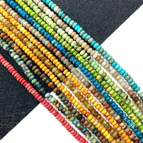 Natural Stone Emperor Stone Beads 5x3mm Abacus Beads for DIY Handmade Jewelry Wholesale Necklace Earrings Jewelry Accessories