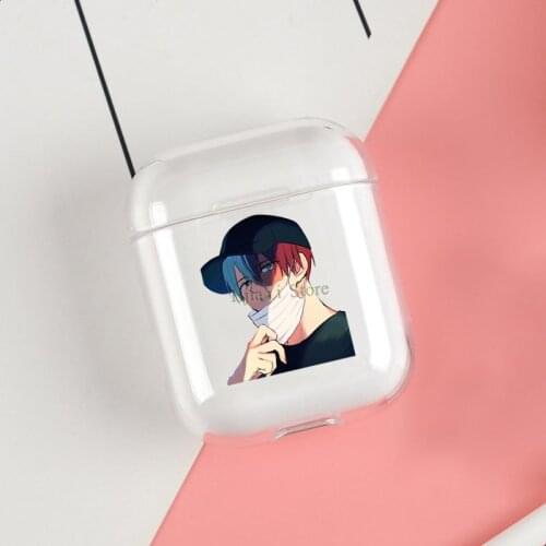 My Hero Academia Shoto Todoroki Cases For Apple AirPods 1 2 Case Clear Wireless Bluetooth Earphone Case Protective Shell