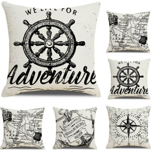 Pillow Case Cotton Linen Car Sofa Bed Waist Throw Cushion Cover Home Decoration