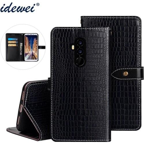 Umidigi Z2 Case Cover Luxury Leather Flip Case For Umidigi Z2 Pro Protective Phone Case Crocodile Grain 6.2"