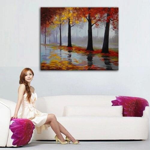 Home decor simulation oil painting on the canvas print landscape pictures DM16091527